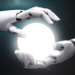 Robot Predicting Future With Crystal Ball