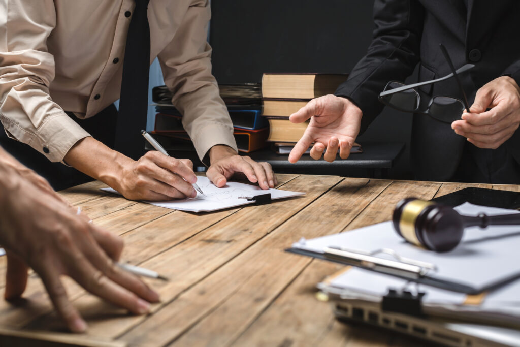 Legal people hard at work