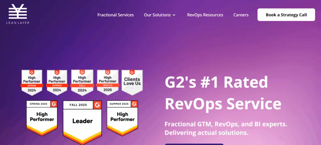 Lean layer home page