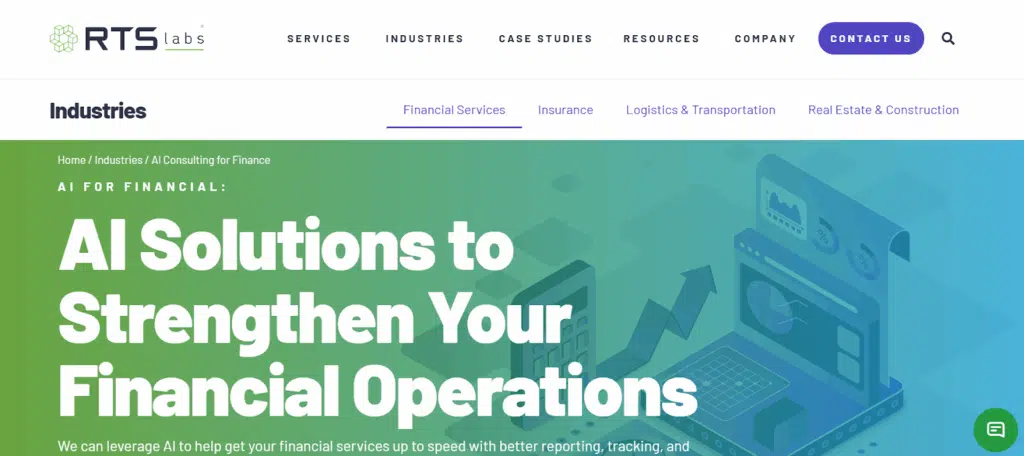 RTS Labs Ai solutions for finance