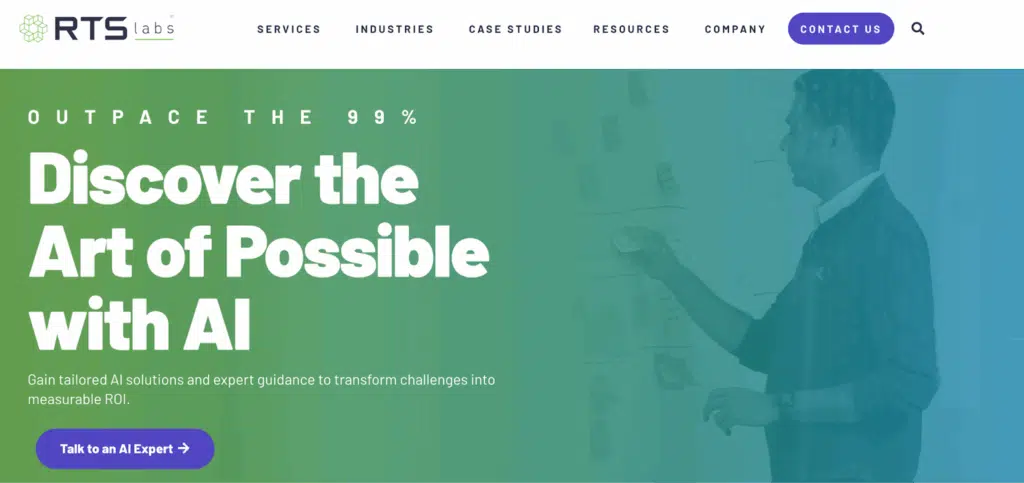 RTS Labs homepage view