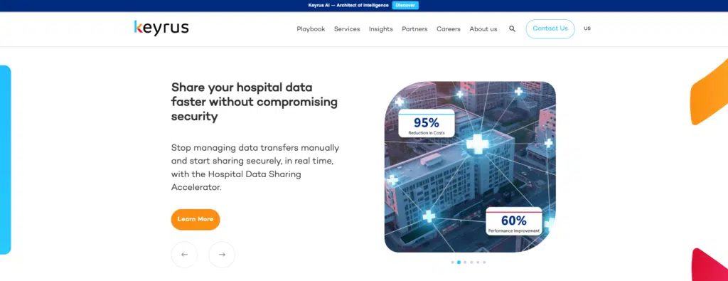 Keyrus homepage screenshot