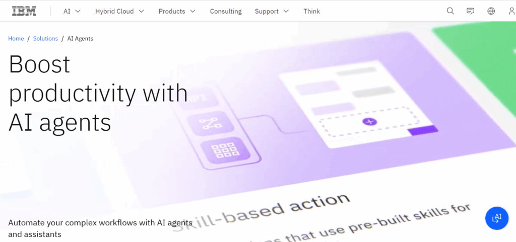 IBM Consulting home page 