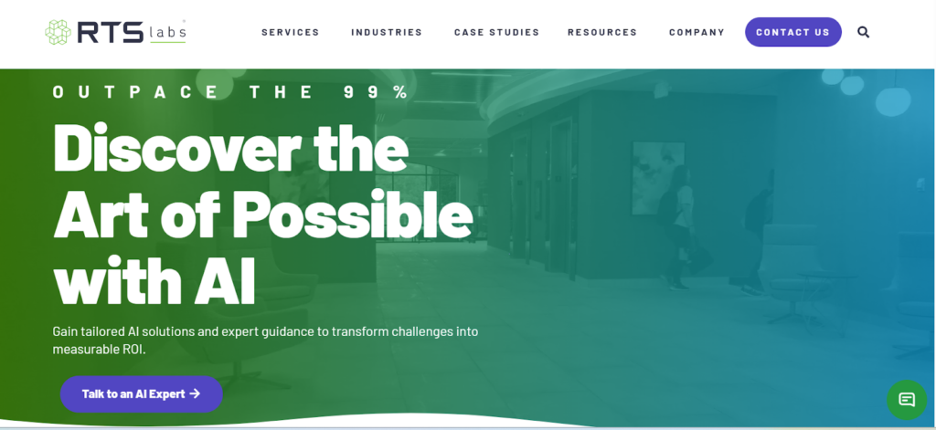 RTS Labs’ home page 