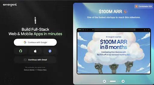 Emergent homepage